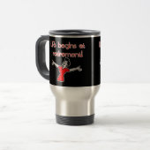 Het leven begint bij pensionering! Fun Gifts Reisbeker (Voorkant links)