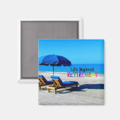 Het leven begint bij pensionering magneet (Voorkant / Achterkant)