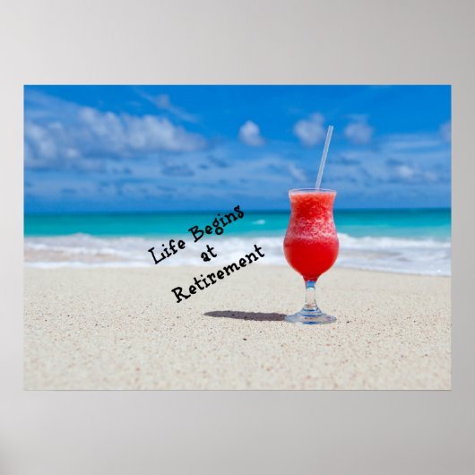 Het leven begint bij pensionering poster (Voorkant)