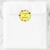 "Het leven begint bij pensionering" sticker (Tas)