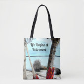 Het leven begint bij pensionering - tote bag (Voorkant)