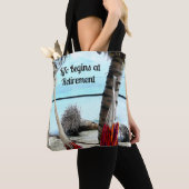 Het leven begint bij pensionering - tote bag (Dichtbij)