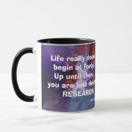 HET LEVEN BEGINT BIJ VEERTIG KOFFIE MOK