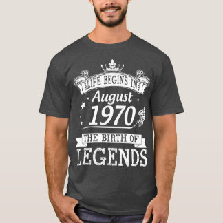 Het leven begint in augustus 1970 De geboorte van  T-shirt
