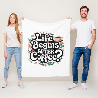 Het leven begint na de koffie - Gezellige deken vo