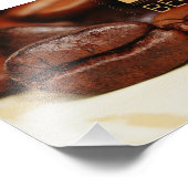 Het leven begint na koffie foto afdruk (Hoek)