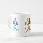 Het leven begint na koffiemok (Voorkant links)