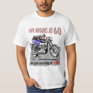 Het leven begint om 60, maar wordt opwindend om 12 t-shirt