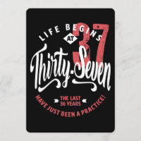 Het leven begint op 37 uur | 37e verjaardag