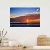 Het leven begint op zonsondergang poster (Keuken)