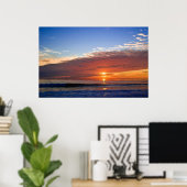 Het leven begint op zonsondergang poster (Thuiskantoor)
