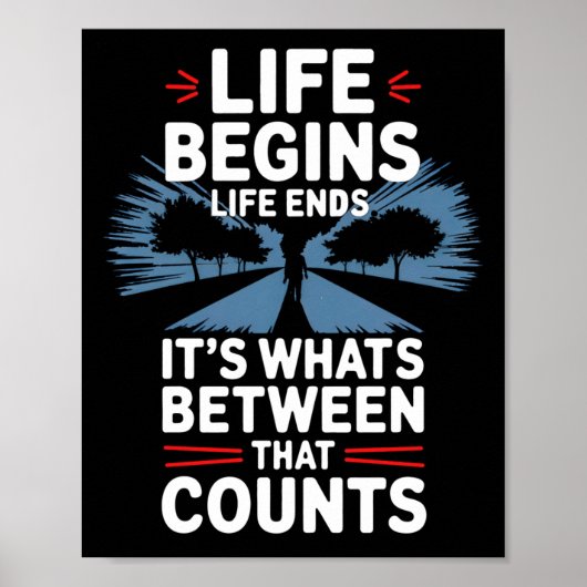 Het leven begint poster (Voorkant)