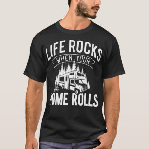 Het leven begint wanneer je thuis het leven van ee t-shirt