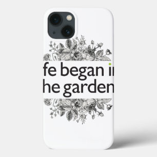 Het leven begon in de tuin iPhone 13 hoesje