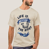 Het leven beter bij de rivier t-shirt (Voorkant)