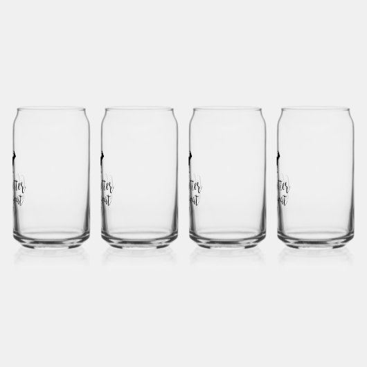 Het leven beter met geitenblik glas set (Links)