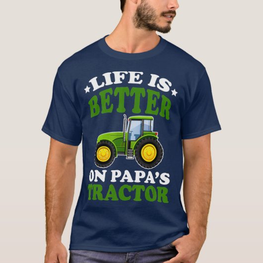 Het leven beter op de papiertrekker Funny Farming T-shirt (Voorkant)