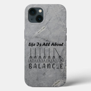 Het leven draait om evenwicht en motivatie inspira iPhone 13 hoesje