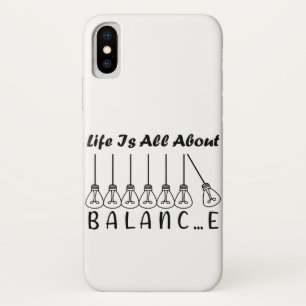 Het leven draait om evenwicht en motivatie inspira iPhone x hoesje