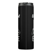 Het leven draait om evenwicht en motivatie inspira thermosbeker (Achterkant)