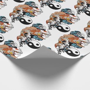 het leven draait om evenwicht . Japanse koikarper Cadeaupapier