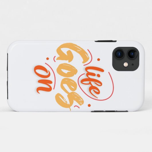 Het leven gaat door Case-Mate iPhone case (Achterkant (horizontaal))