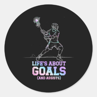 Het leven gaat over doelen en zijn lakse minnaar F Ronde Sticker