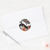 Het leven gaat over evenwicht. Twee symbolen voor Ronde Sticker (Envelop)