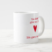 Het leven gaf me jou | Rode Hart - Stepmother Extra Grote Beker (Voorkant rechts)