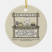 Het leven gebeurt keramisch ornament (Voorkant)