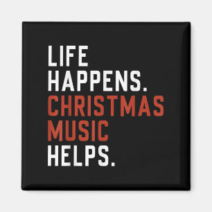 Het Leven Gebeurt Kerst Muziek Helpt Kerst Onderwi Magneet