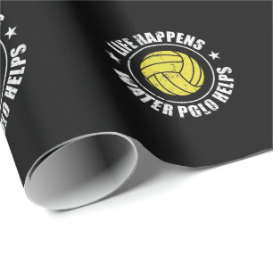 Het leven gebeurt met Water Polo helpt Wasserball Cadeaupapier
