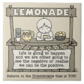 Het leven gebeurt tegeltje (Voorkant)