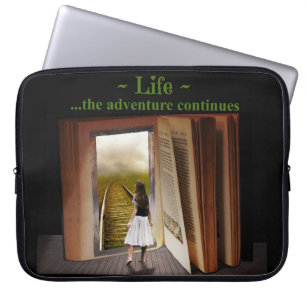 Het leven, het avontuur gaat verder Electronics Ba Laptop Sleeve