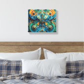 Het leven imiteert kunst canvas afdruk (Insitu (Slaapkamer))