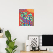 Het leven in de Abstracte Kunstafdrukken van de tu Poster (Thuiskantoor)