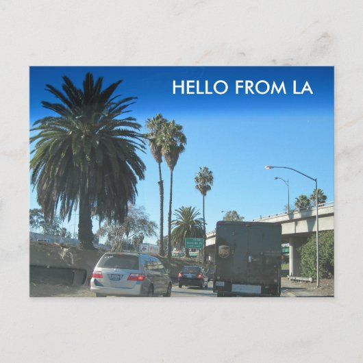 Het leven in de Los Angeles Freeway Briefkaart (Voorkant)