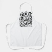 Het leven in de tuin is beter schort (Voorkant)