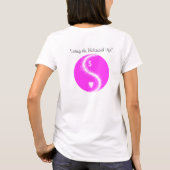 Het leven in een evenwichtig leven t-shirt (Achterkant)