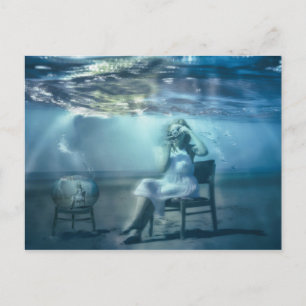 Het leven in een surrealistische surrogaatschets v briefkaart