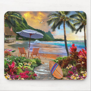Het leven in Hawaii Fine Art Muismat