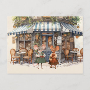 Het leven in Mice Town Series Briefkaart - Let's h
