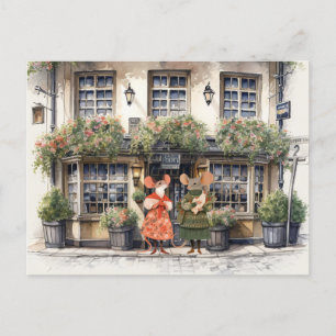 Het leven in Mice Town - Winkelen Vrienden Briefkaart