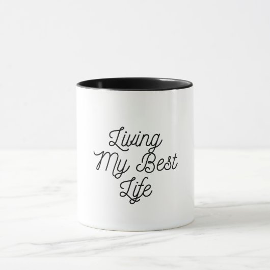het leven in mijn beste mok voor koffie (Midden)