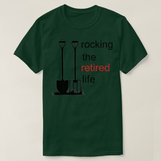 Het leven in ruste zetten t-shirt (Design voorkant)