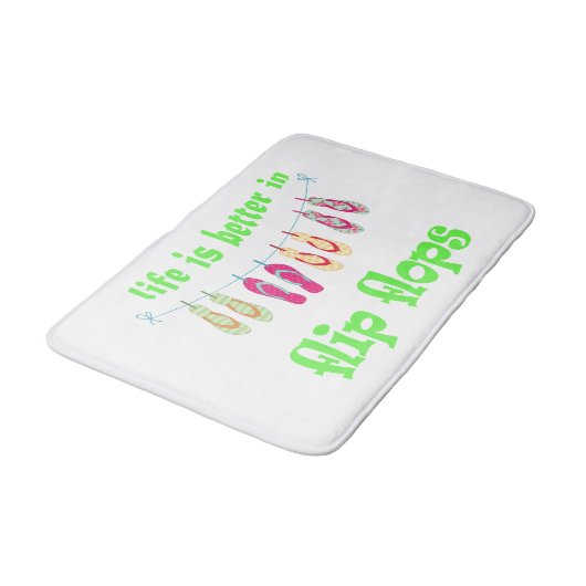 het leven in teenslippers badmat is beter (Gekanteld)