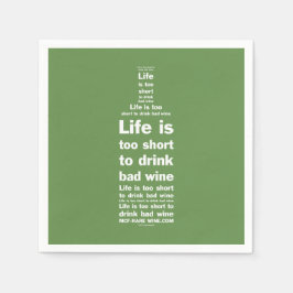 Het leven is 2 korte servetten 3