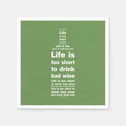 Het leven is 2 korte servetten 3 (Voorkant)