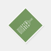 Het leven is 2 korte servetten 3 (Hoek)