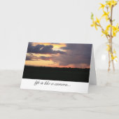 Het leven is als een camera inspirerend kaart (Gele Bloem)